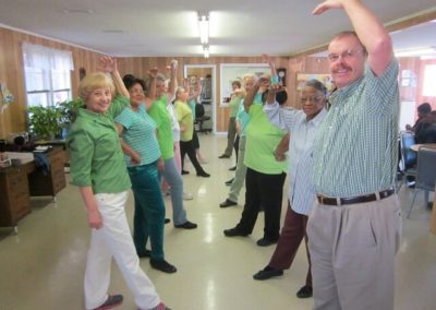 Line Dancing at Leland Senior Center